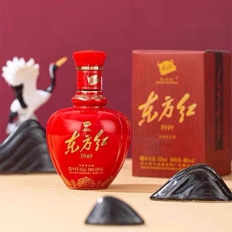 剑南春东方红1949小酒 46度100ml*1瓶 品鉴浓香型白酒高清大图