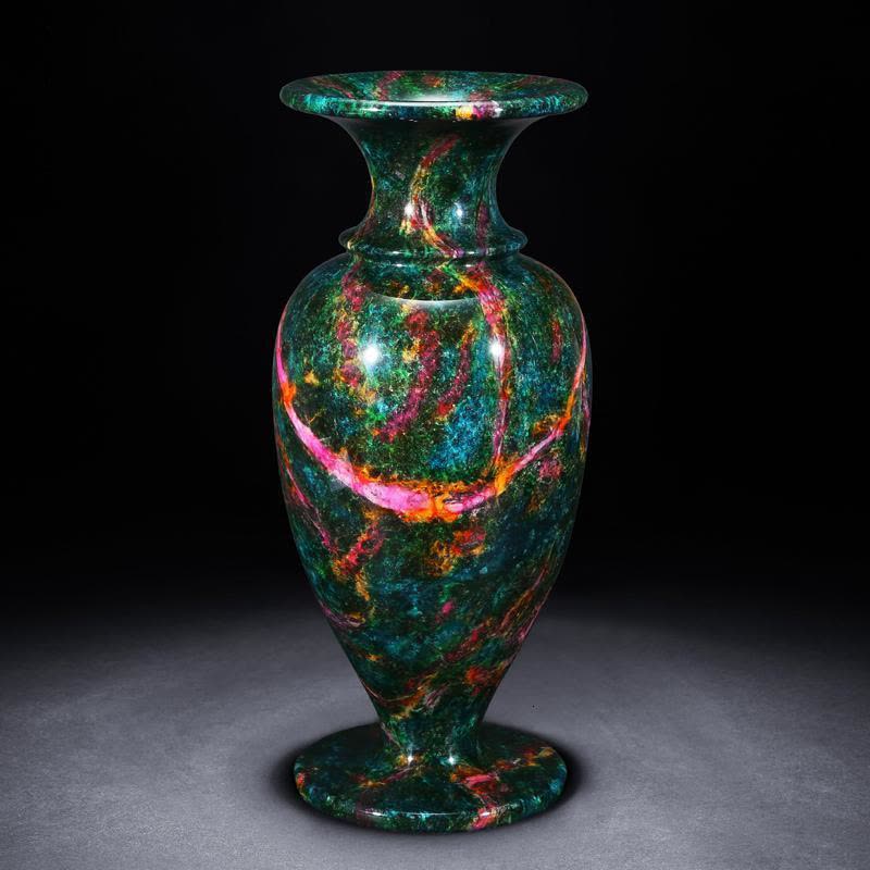 台湾七彩玉 花瓶 花瓶 台湾 花蓮 七彩玉か 花瓶台湾花蓮七彩玉か