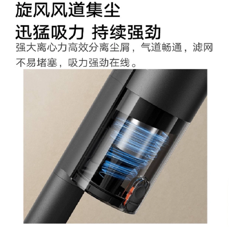 超宝无线手持吸尘器轻巧便携强力除螨高效净化家用清洁神器车载吸尘器高清大图