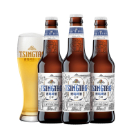 青岛啤酒(TSINGTAO)白啤11度330ml*24瓶(2020版)