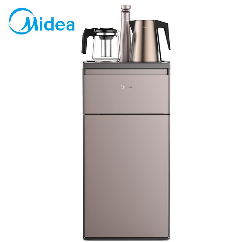 美的（Midea）立式下置式冰热型饮水机YD1901S-X茶吧机高端智能家用自动上水茶饮机下置水桶冷热型饮水机柜式茶艺机