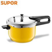 苏泊尔(SUPOR)悦目不锈钢压力锅 家用电磁炉燃气通用高压锅 20CM EY20ABW1 送隔热手套、硅胶汤勺