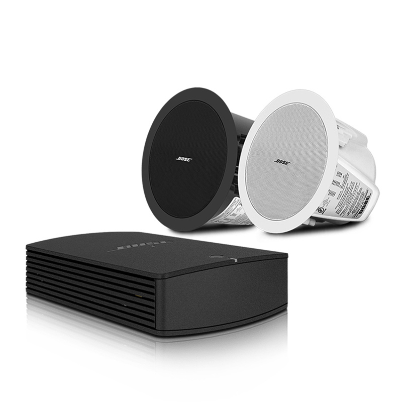 BOSE/博士 SA-5功放+2只 FS2C音箱 背景音乐家庭用嵌入式天花吸顶喇叭套装