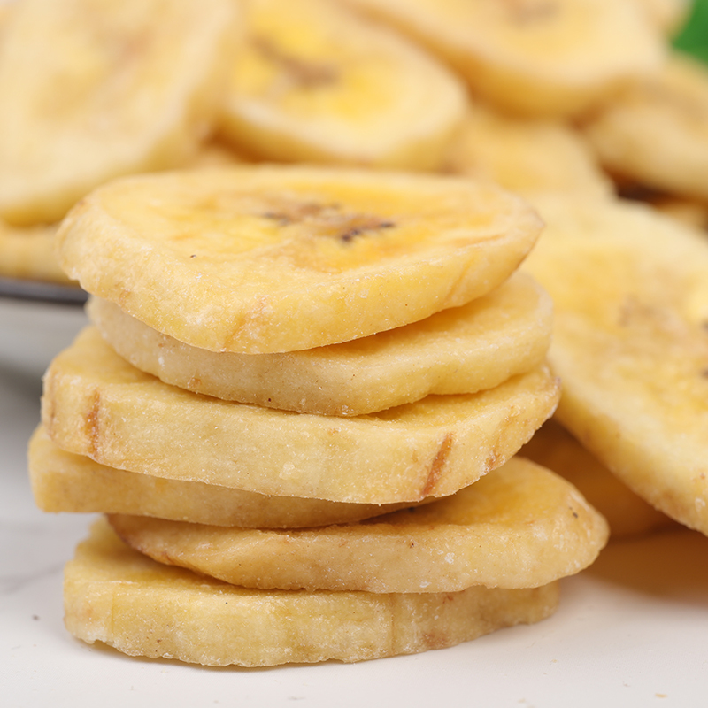 大果大芭蕉片原味香蕉脆片香蕉片500g散称香焦干片菲律宾水果干