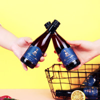 通明山 低度晚安酒 美乐甜红葡萄酒 小瓶 187ml*6瓶礼盒装