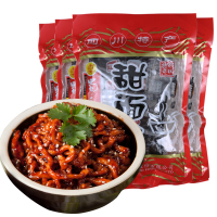 蜀香甜面酱400g*4袋装 小包 北京炸酱面酱料 回锅肉京酱肉丝调料包 北京烤鸭蘸料 可做煎饼果子手抓饼原料