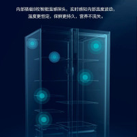 康佳(KONKA)595升一级能效双变频对开双开门家用电冰箱风冷无霜 离子除菌净味技术 智能恒温BCD-595WEGL5