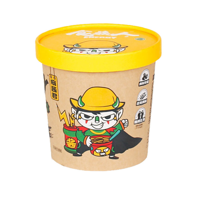 食族人麻酱面皮155g*3重庆风味网红正品小麦粉丝粉条泡面桶装