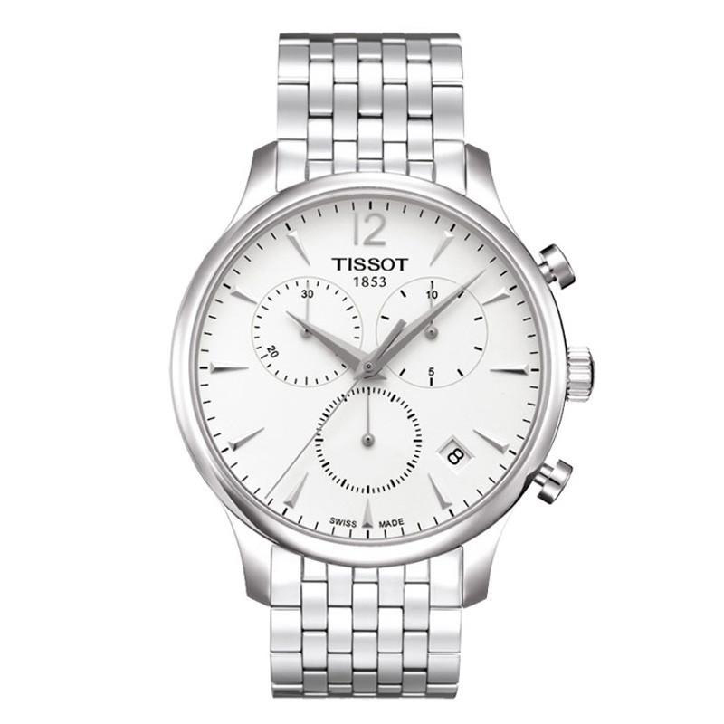 天梭(TISSOT)俊雅系列 时尚 石英男表 金属钢带皮带 男士手表 T063.617.11.037.00 石英表 男
