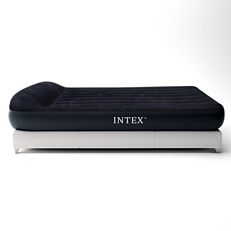 INTEX气垫床双人充气床垫单家用加厚折叠床户外便携加高厚简易床