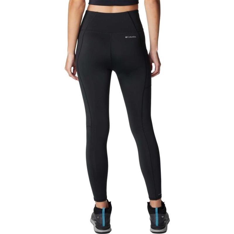 哥伦比亚(Columbia)女运动长裤高腰透气速干防刮侧袋户外健身修身高清大图