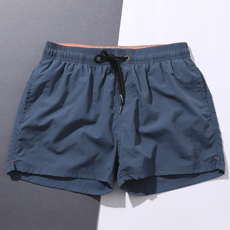 男士三分短裤休闲宽松时尚马卡龙色系百搭速干沙滩裤沙滩海边泳裤