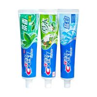 佳洁士牙膏清新口气茶香防蛀牙盐白薄荷固齿多效草本水晶90g男女