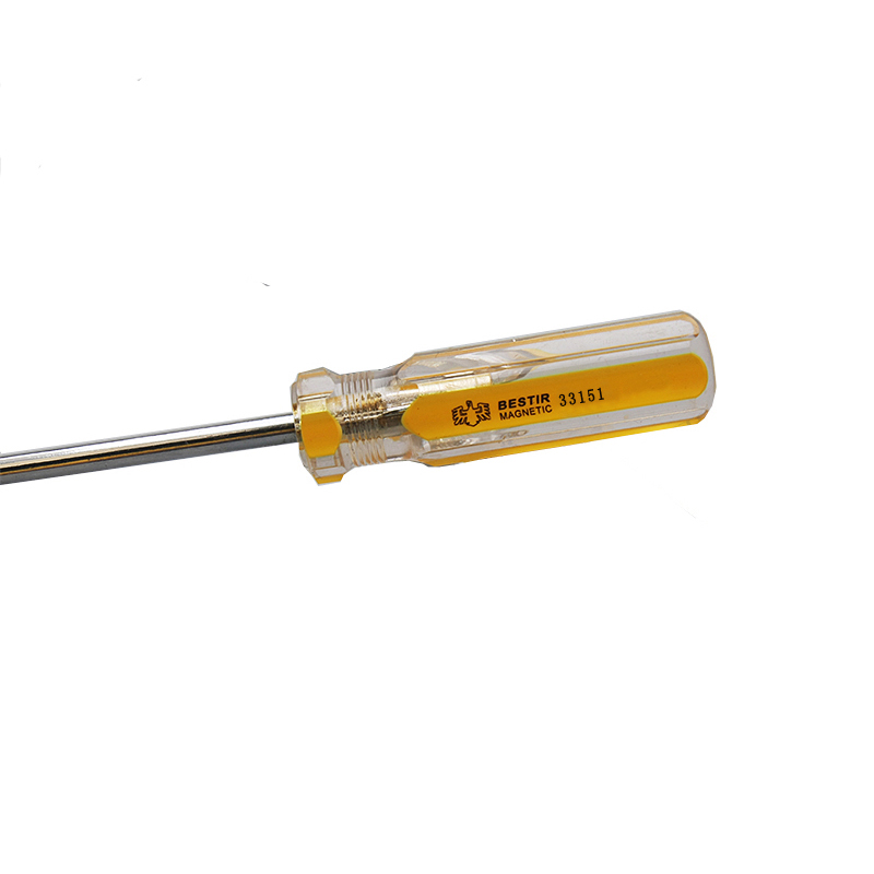 鹰之印工具 透明一字彩条螺丝批 带磁性螺丝刀 改锥起子高清大图