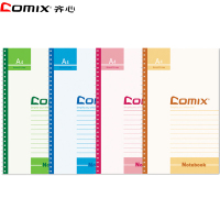 齐心(comix)C4513线圈本6本装 A4/80张 螺旋装订本 笔记本子 软抄本 日记本记事本办公用品笔记本/记事本