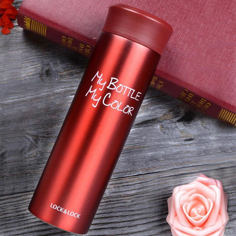 乐扣乐扣(Lock&Lock)2只装 乐扣乐扣保温杯女士儿童不锈钢水杯子茶杯