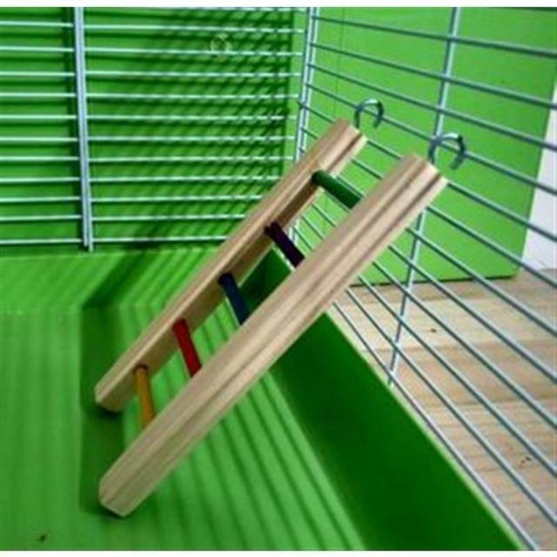 工厂店直销仓鼠爬梯楼梯梯子玩具小宠用实木diy梯子用品五彩攀岩梯710