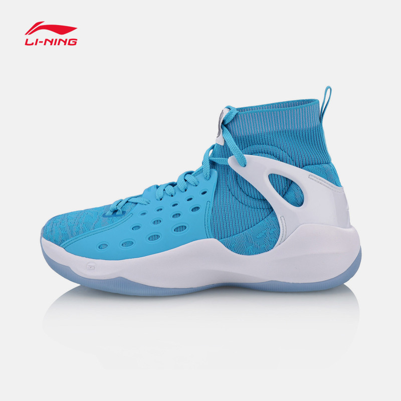 李宁(LI-NING)2018夏季音速6代新款网面透气战靴篮球鞋ABAN021