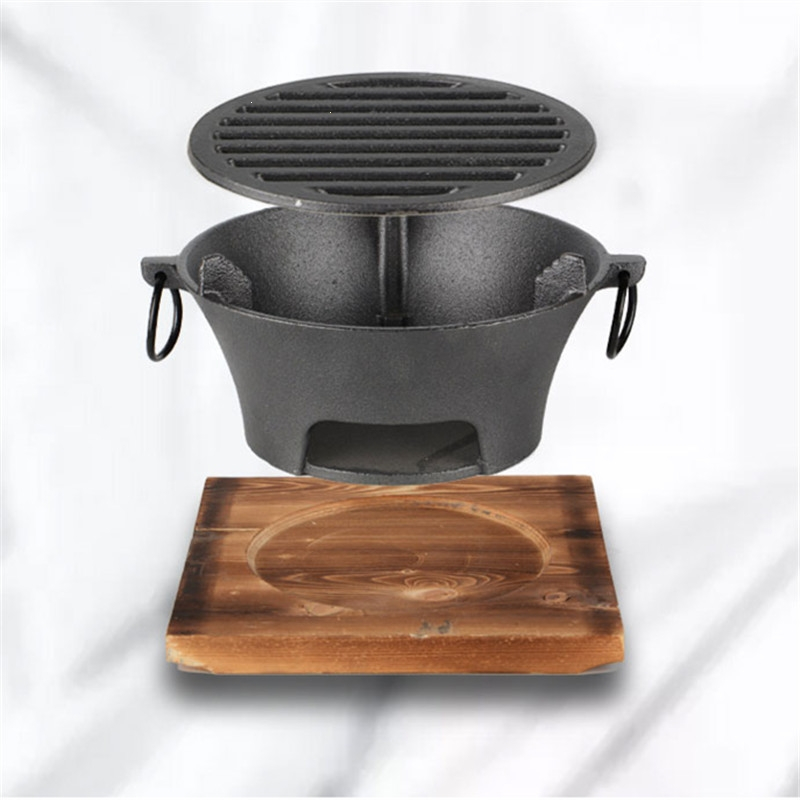 铸铁碳炉生铁碳炉子烧烤炉妖怪加厚炭火炉烧炭烤火炉煮茶炉小碳炉铁炉