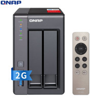 威联通(QNAP) TS-251+ 2G内存2盘位桌面式 NAS网络存储服务器 磁盘阵列 私有云 赛扬2.0G四核CPU