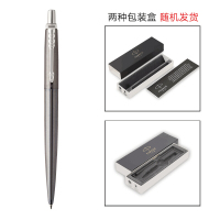 派克PARKER 签字笔 Jotter乔特系列牛津灰细纹凝胶水笔 中性笔 学生办公通用日常书写原子笔0.55mm黑笔芯