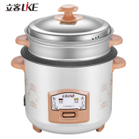 立客 （LIKE） 电饭锅 CFXB-X700 黑晶内胆 4升容量 家用智能不粘锅小型电饭煲 3-7人 底盘加热 带蒸屉