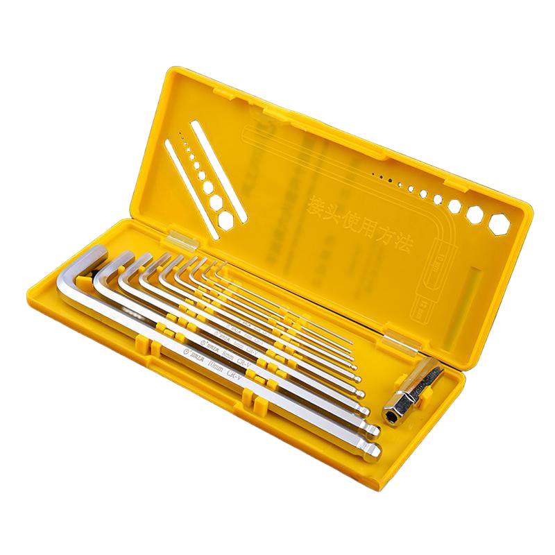 欧克(Ouke)10件套亚光球头内六角扳手1.5mm-10mmOK-6880\盒高清大图