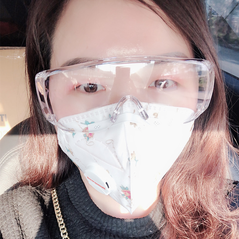 家柏饰corated透明护目防寒镜防风防尘防雾眼罩透气防飞溅密封防护