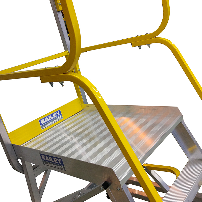 稳耐（WERNER) FS13596 八步3.1米工业梯 移动平台车大力神仓库仓储超市理货货架带锁轮