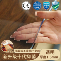 透明桌布软玻璃升级无味防水防烫免洗隔热桌垫抑菌PVC塑料水晶板 透明1.5mm-直边 40cm*60cm