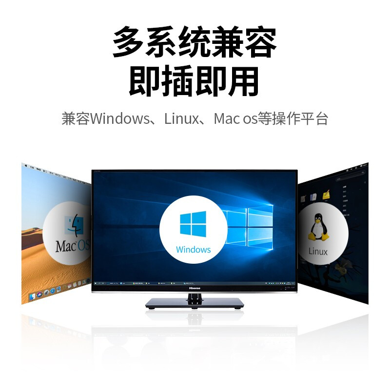 绿联20265 USB转千兆网口扩展坞 笔记本外置有线网卡转换器网线转接头3.0分线器高清大图
