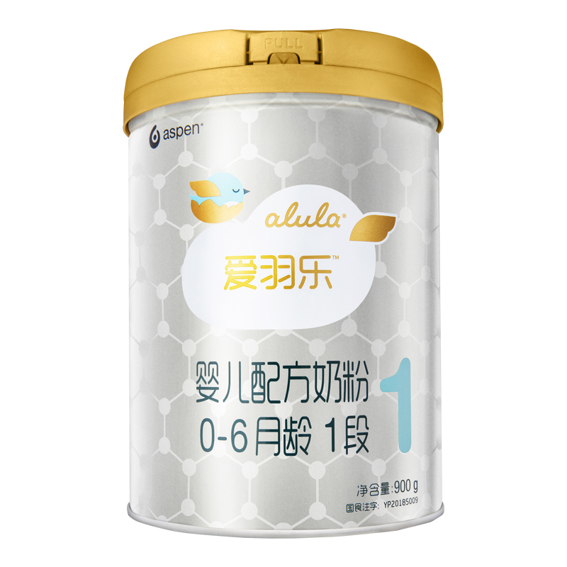 爱羽乐(alula)婴幼儿配方奶粉1段(0-6月幼儿适用)900克(新西兰原装原罐进口)