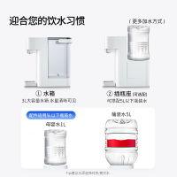 美国西屋(Westinghouse)即热式饮水机W2白色速热小型台式家用智能饮水器热水机桌面饮水器茶吧机