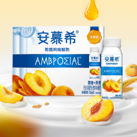 [6月生产]伊利安慕希黄桃燕麦风味酸牛奶200g*8盒*2箱真实果粒 礼盒装