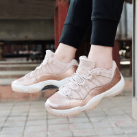 Air Jordan AJ11 LOW 乔11 低帮篮球鞋 AJ11玫瑰金女神粉AH7860-105
