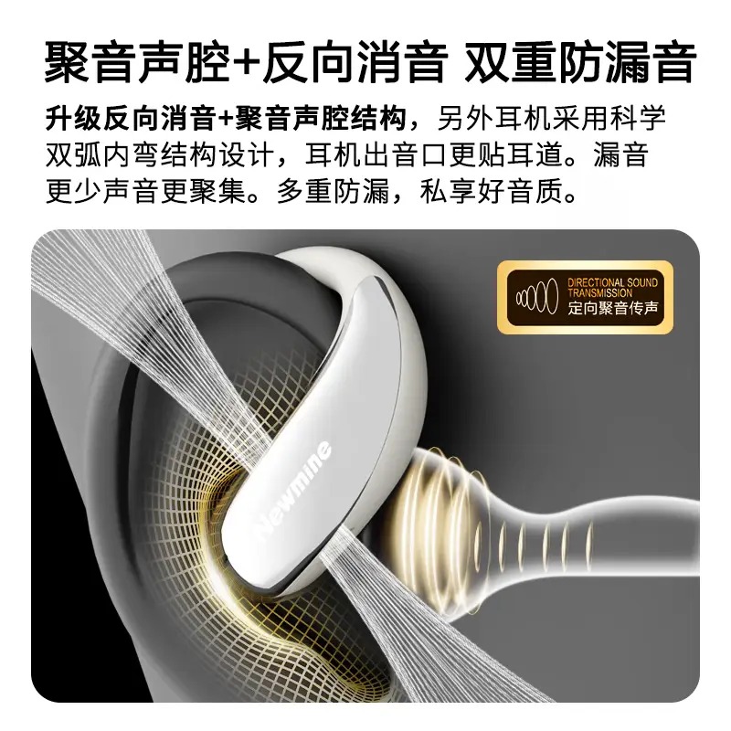 纽曼挂耳式蓝牙耳机A60-白色