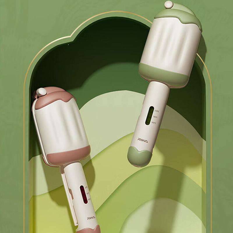 雷瓦卷发棒负离子三挡温水波纹蛋卷烫发RB-8145(颜色随机)高清大图