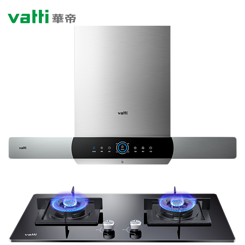 华帝(vatti)i11110+i10055B欧式大风量抽油烟机燃气灶具 深腔闪吸大吸力 4.2大火力烟灶套餐 液化气