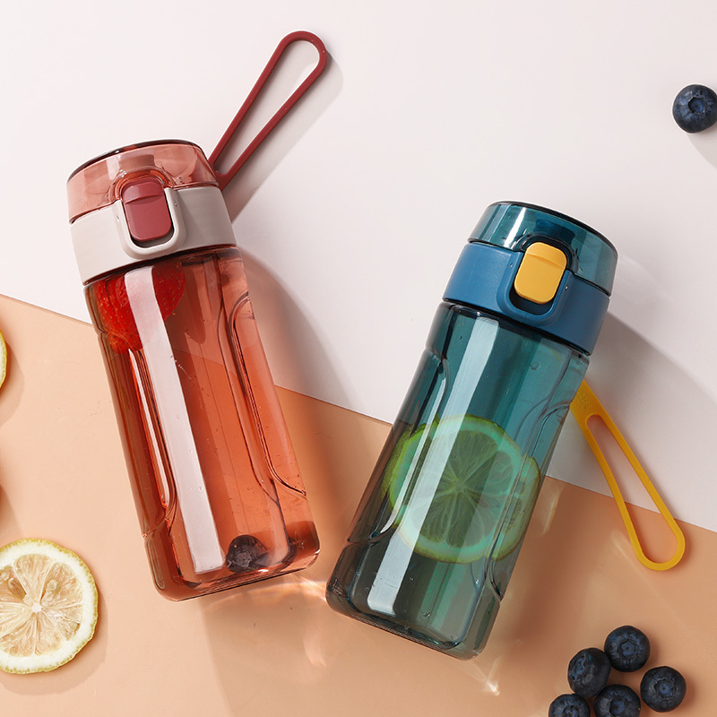 防摔塑料杯子中学生男女耐高温透明个性便携简约创意无毒潮流水杯
