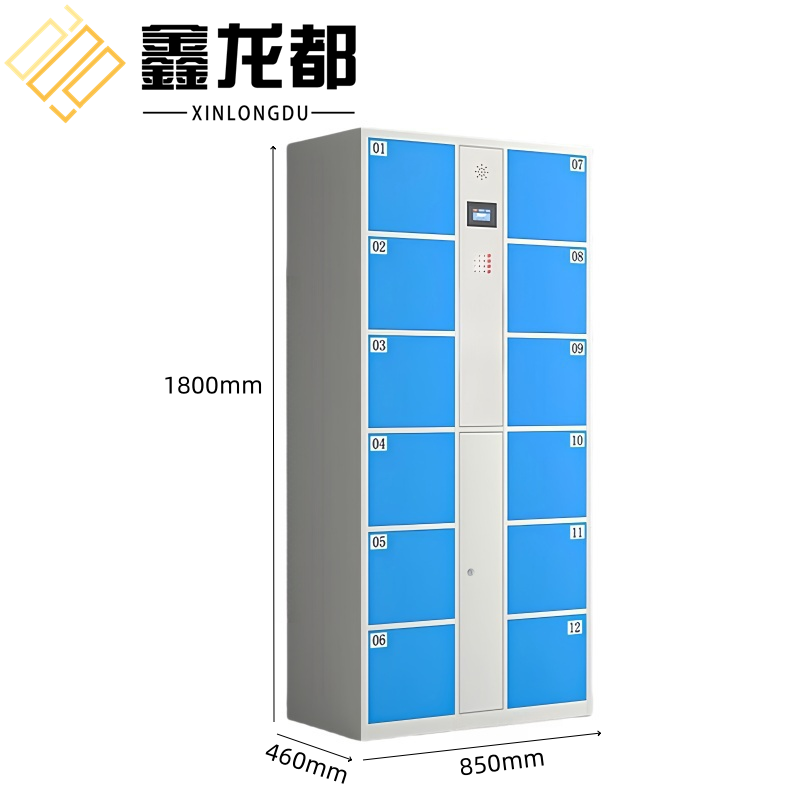 鑫龙都存包柜 智能储物柜12门自编码台