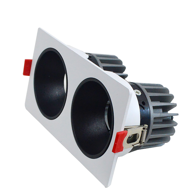 LED射灯 防眩光 嵌入式 双头15W*2白光