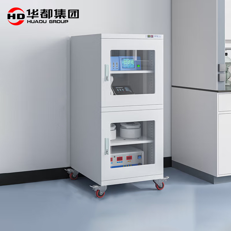 华都HDFC-19W 超低湿540L控湿白防潮柜华都防潮柜控湿除湿柜IC元器件芯片柜干燥柜柜超低温仪器柜实验室高清大图