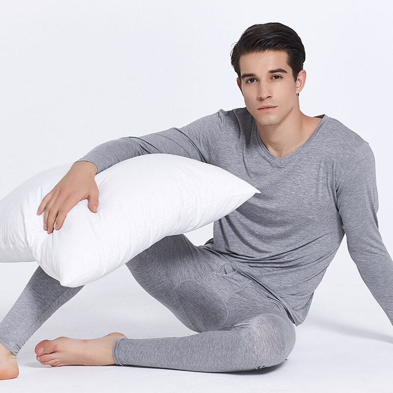 波迷娜bomina莫代尔薄款秋衣秋裤套装男内衣薄款保暖内衣男士内衣套装