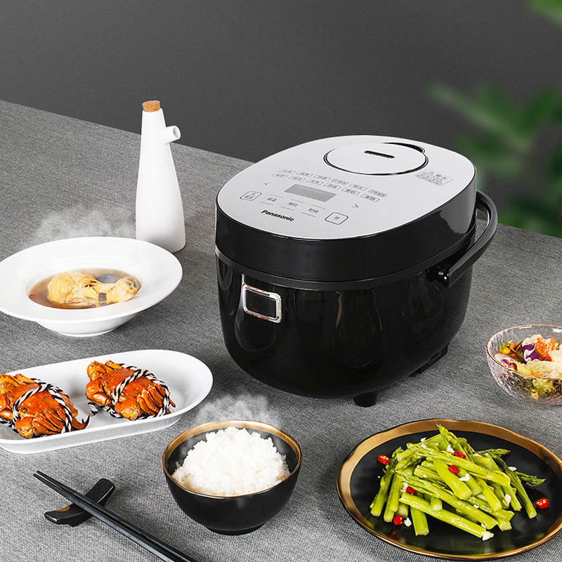 松下(Panasonic)迷你电饭煲家用智能预约电饭锅小2L触控1-2-3人SR-DB071-K高清大图
