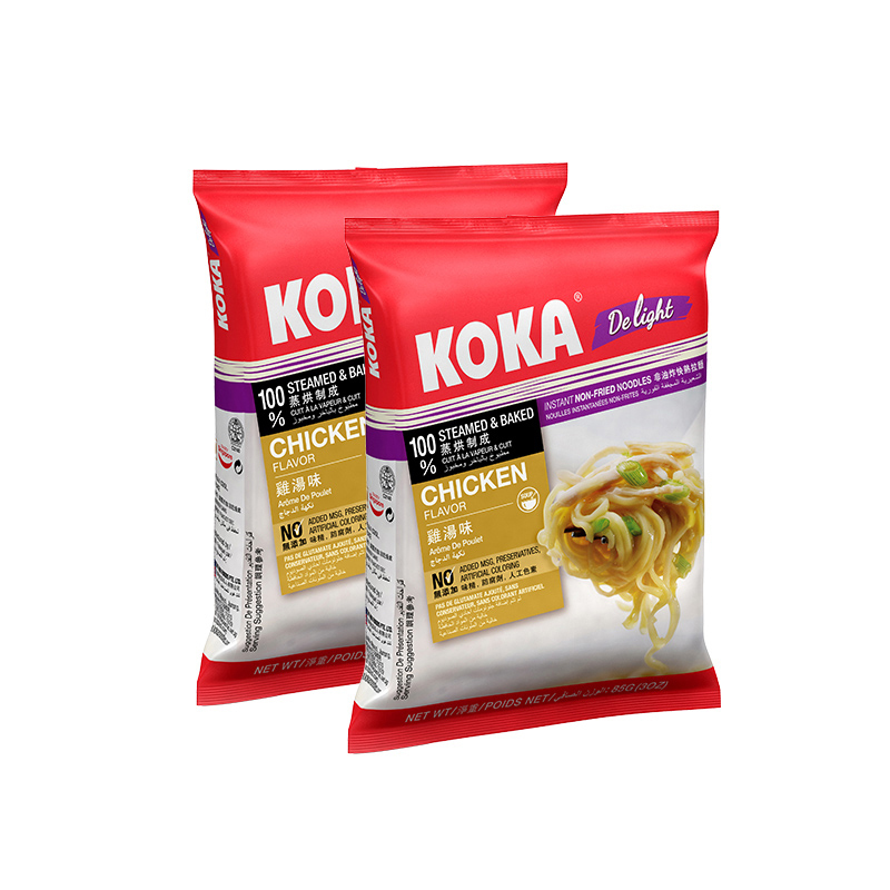 可口(KOKA)方便面 鸡汤味快熟面可口面 85g*5 五连包方便食品 方便面 夜宵 汤面