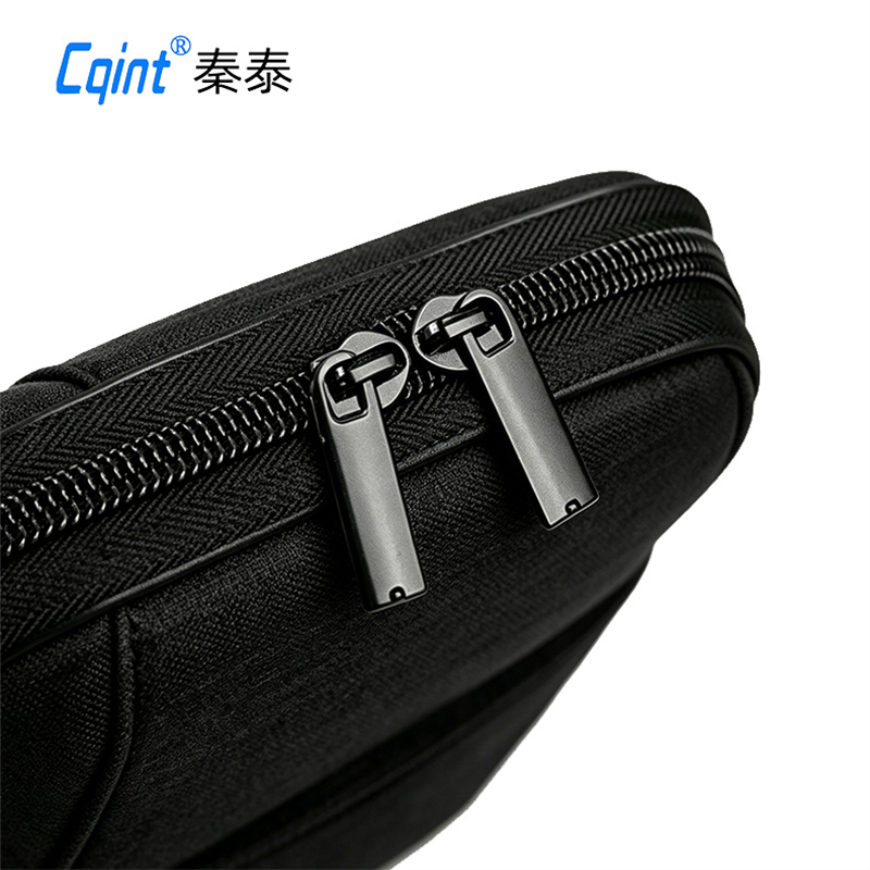 秦泰(Cqint)QT34528 公文包便携手提电脑包 黑色高清大图