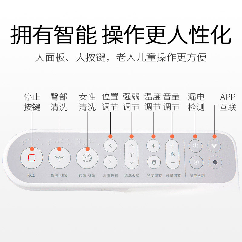 小米生态链 小沐(Tiny mu) ZNJ520 AI版 智能马桶盖全自动家用坐便器盖板即热除臭便圈语音控制