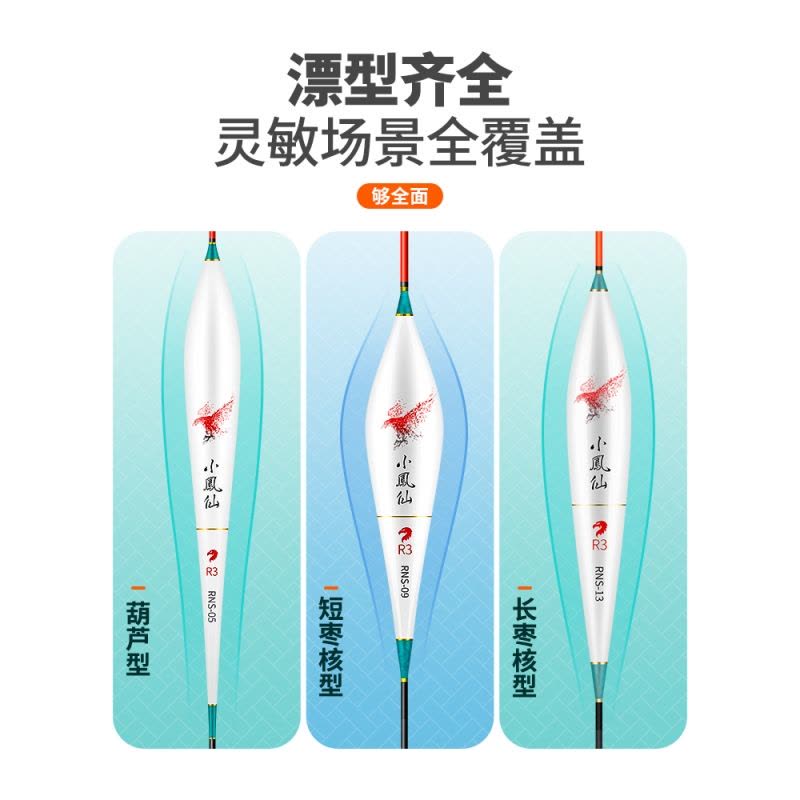 小凤仙轻口小碎目鲫鱼漂高灵敏正品纳米浮漂醒目浮标野钓漂防风浪图片