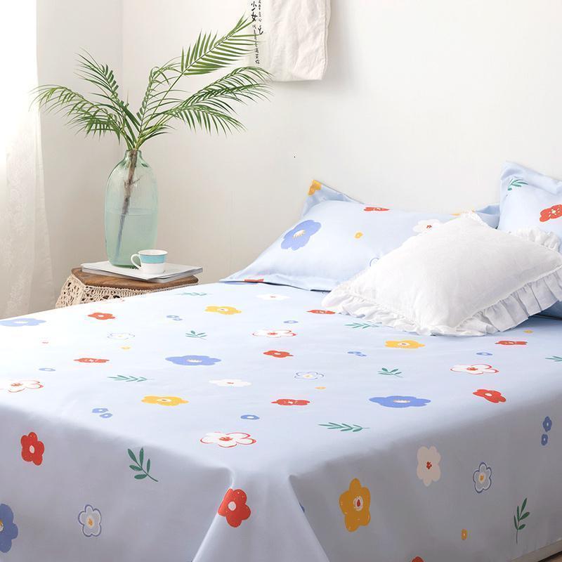 美帮汇冰丝席床单式凉席三件套席子双人1.5m1.8m床可折叠花味时光高清大图