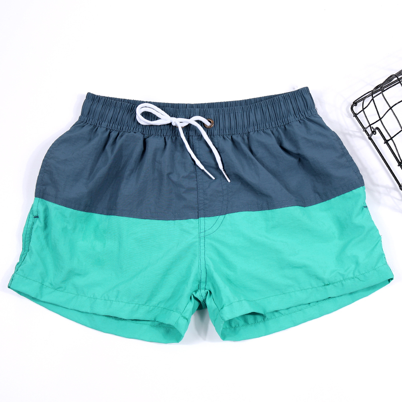 泳裤男宽松平角沙滩泳裤运动休闲跑步游泳三分短裤带内衬沙滩裤